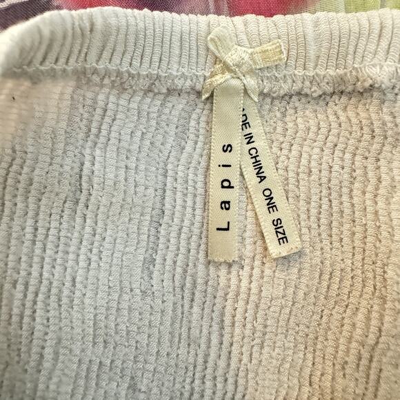 Lapis Anthropologie Smocked Strapless Floral Maxi Dress OS XS S M Multicolor - Picture 8 of 13